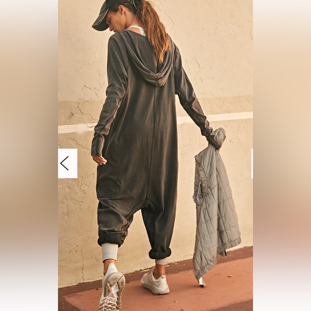 Free People movement gray romper onesie M